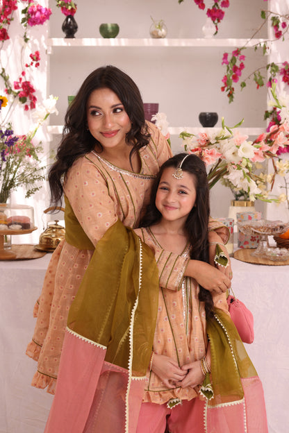 Cotton Lorex & Mesuri Gharara Suit | ZEB | G123283