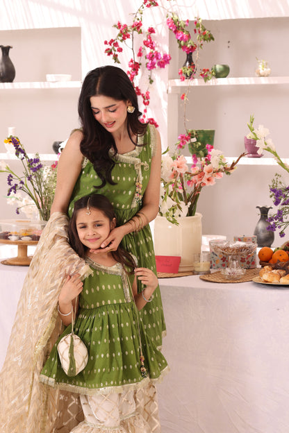 Cotton & Organza Lorex Gharara Suit | ZEB | G123284