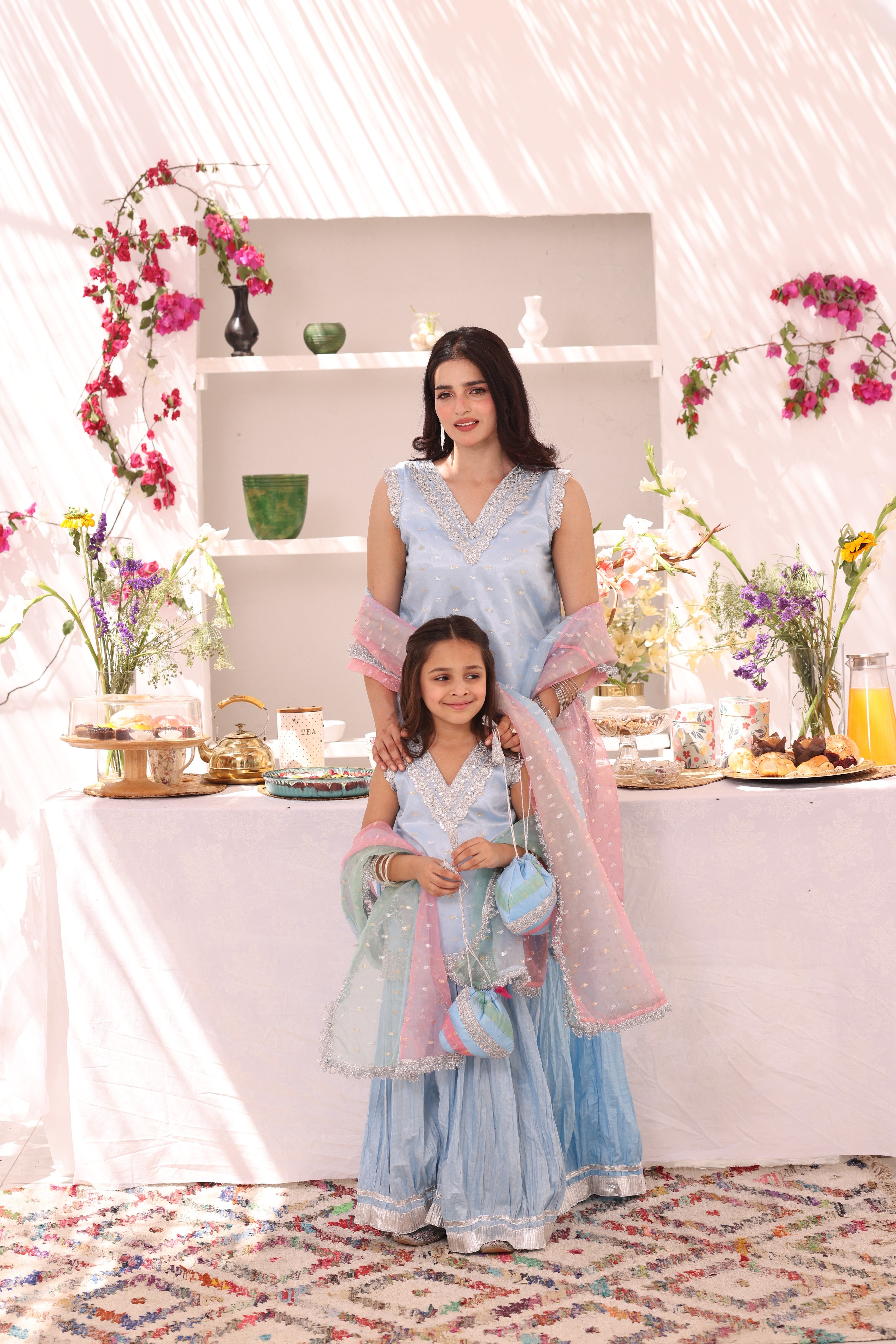 Organza Lorex & Cotton Crush Plazo Suit | ZEB | P123289