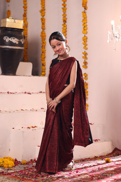 Moonlight and Sequins Saree | SHENDI | SR202386-G