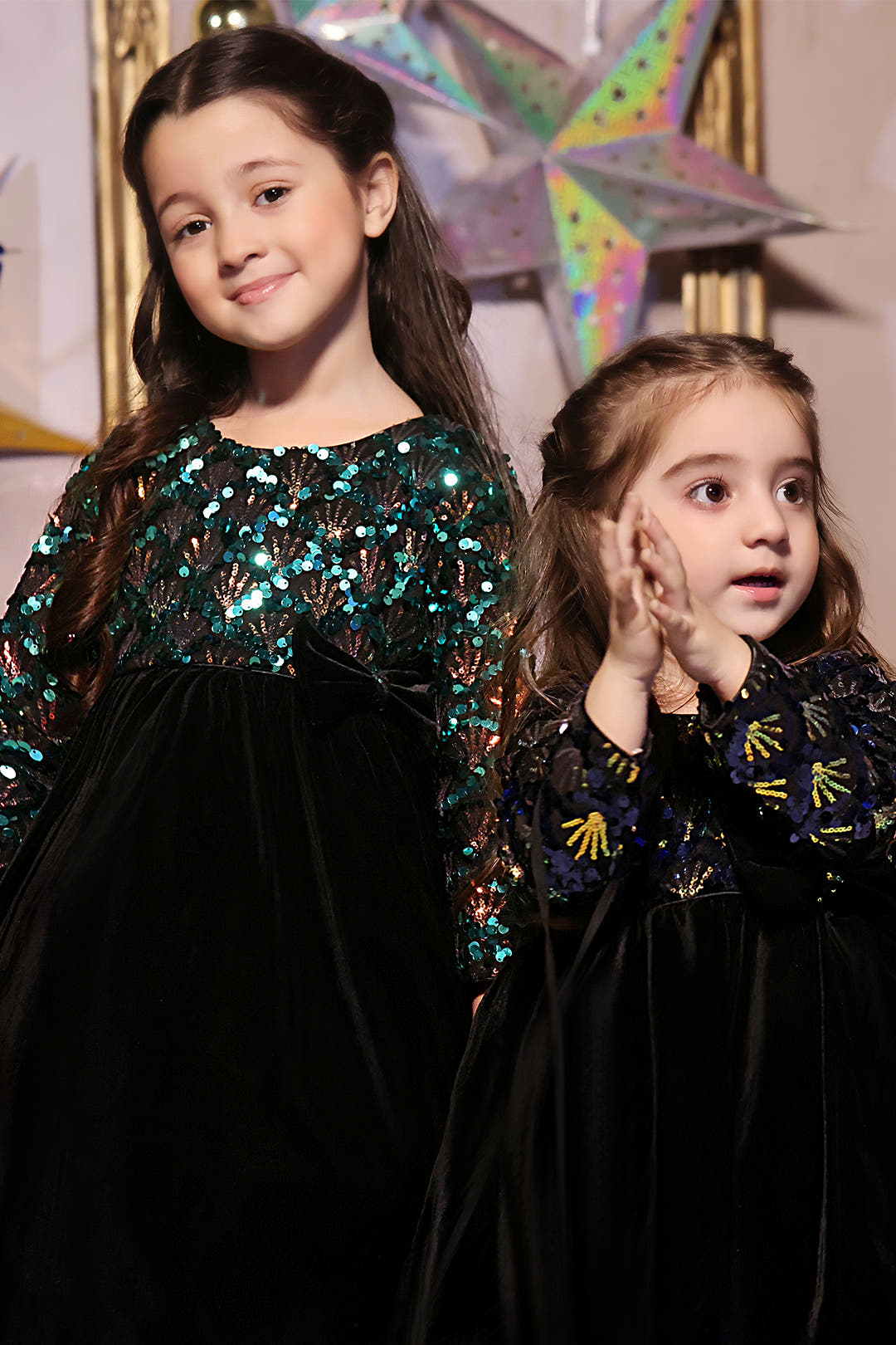SANA'S velvet frock Pakistan Eid