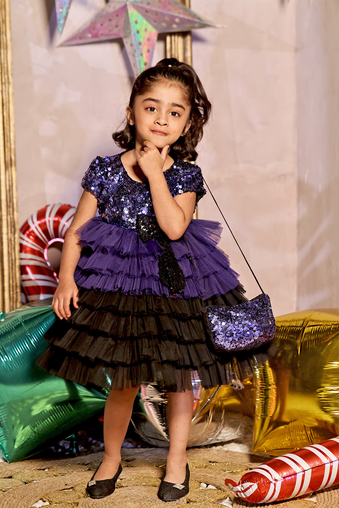 SANA'S net frock Pakistan Eid