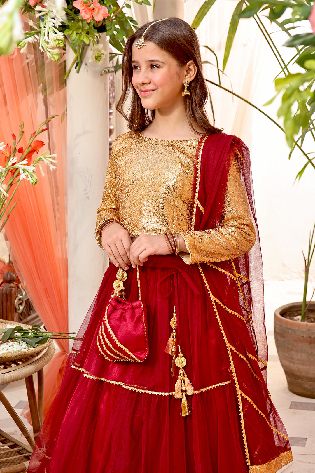 Sequins & Net Lehenga Choli | SHENDI | L3192 & L123192