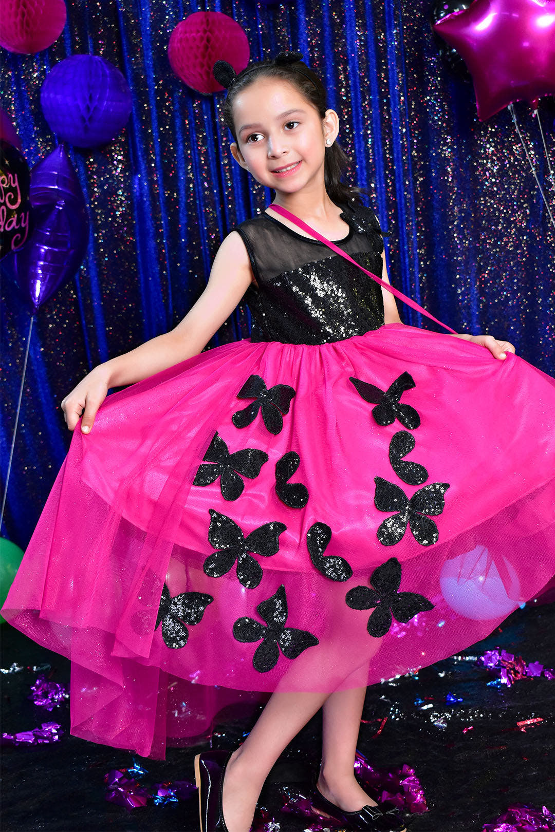 SANA'S net frock Pakistan party wear