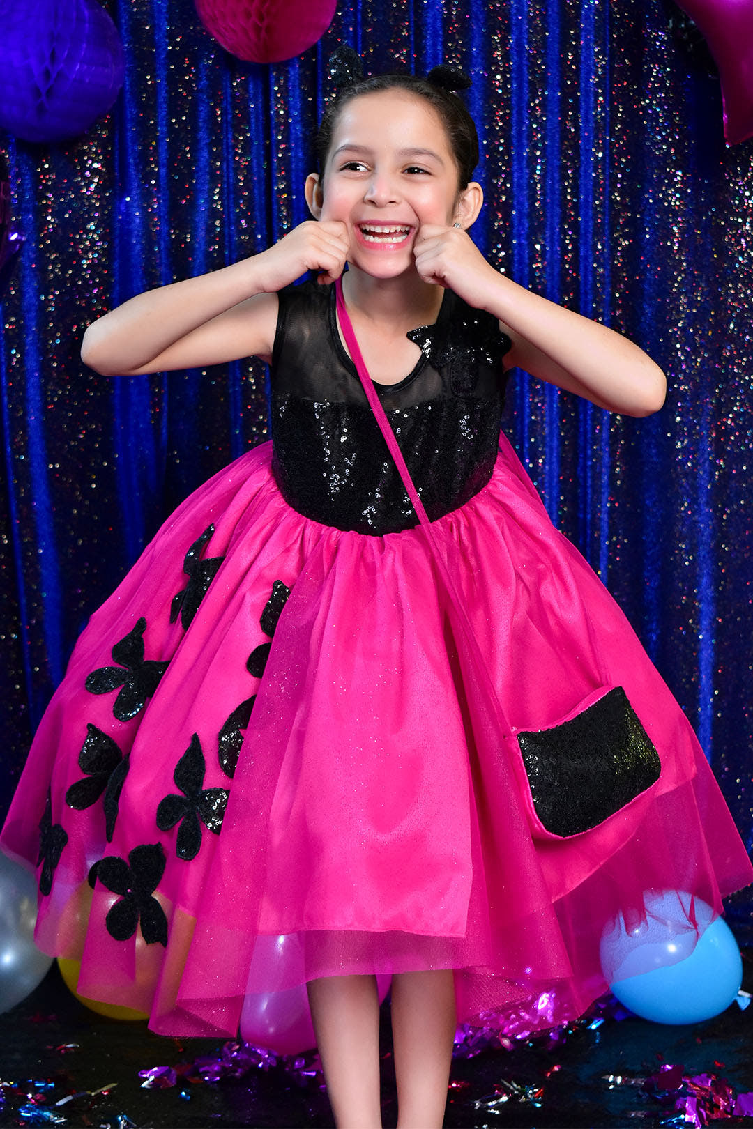SANA'S net frock Pakistan party wear