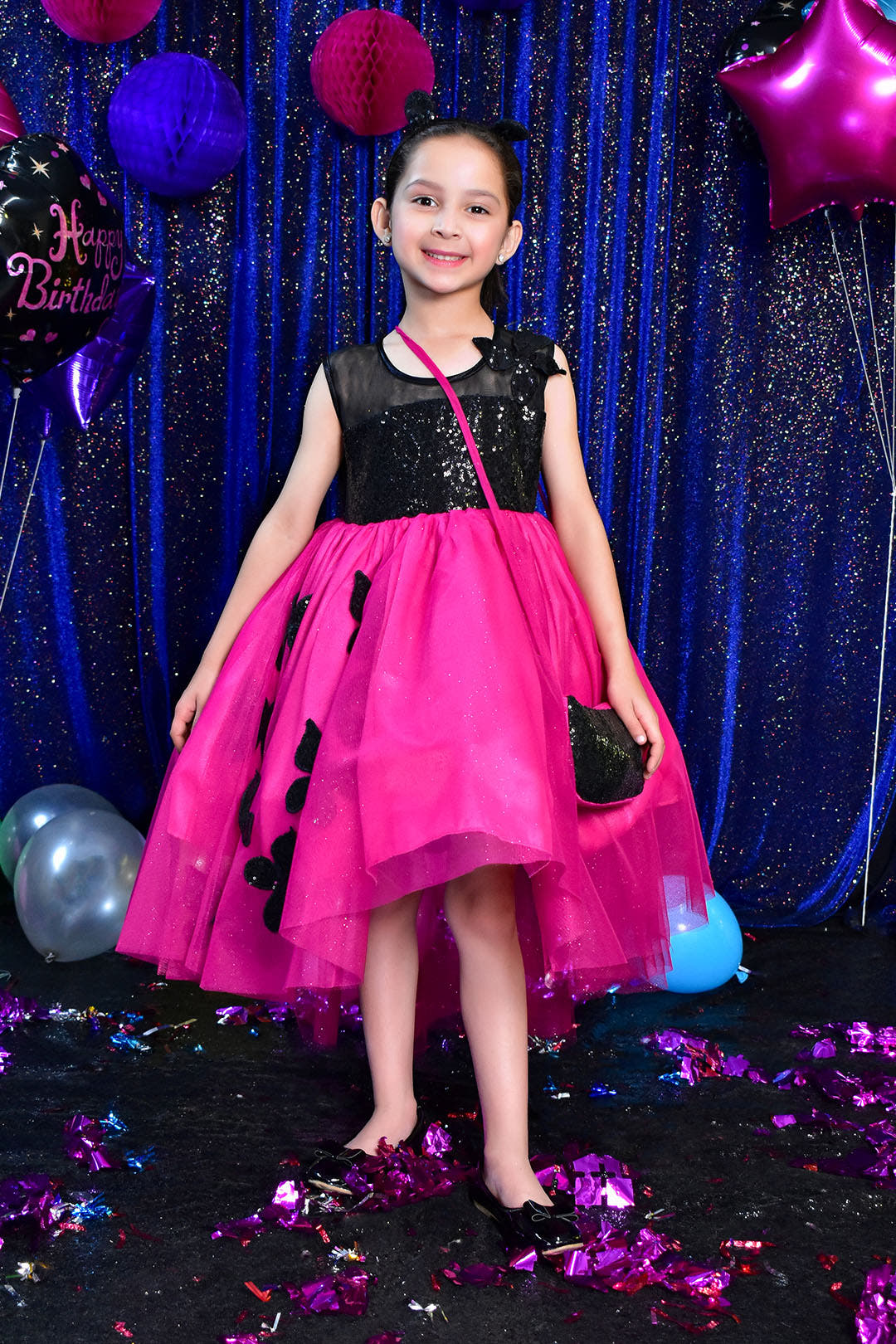 SANA'S net frock Pakistan party wear