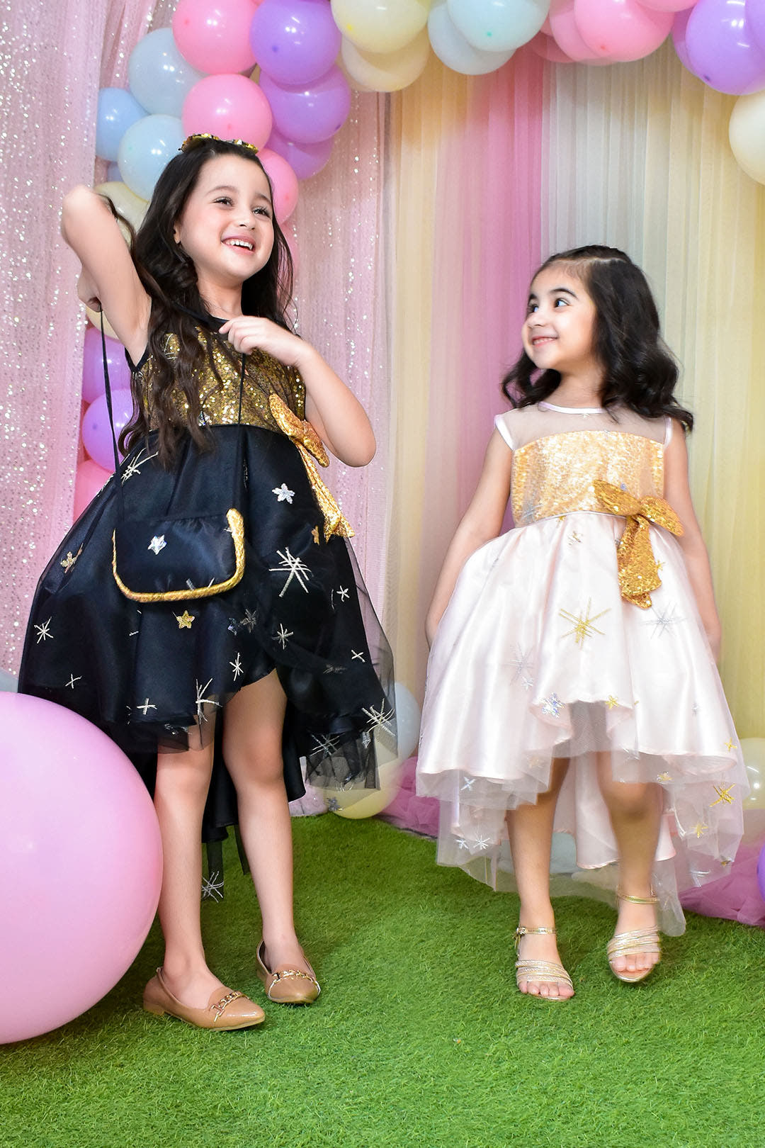 SANA'S net frock Pakistan party wear