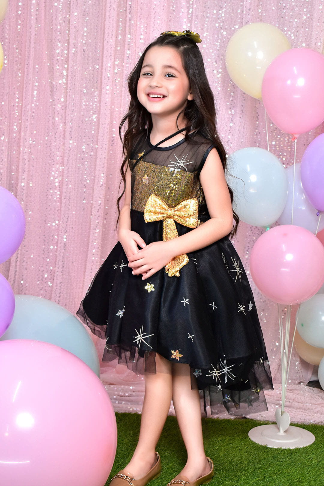 SANA'S net frock Pakistan party wear