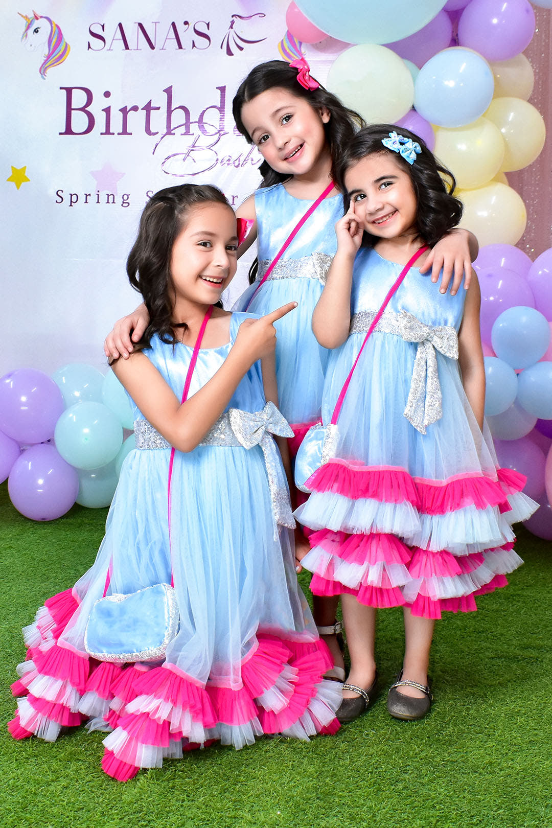 SANA'S net frock Pakistan party wear