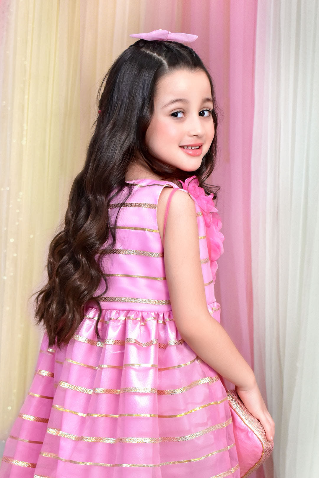 SANA'S organza frock Pakistan party wear