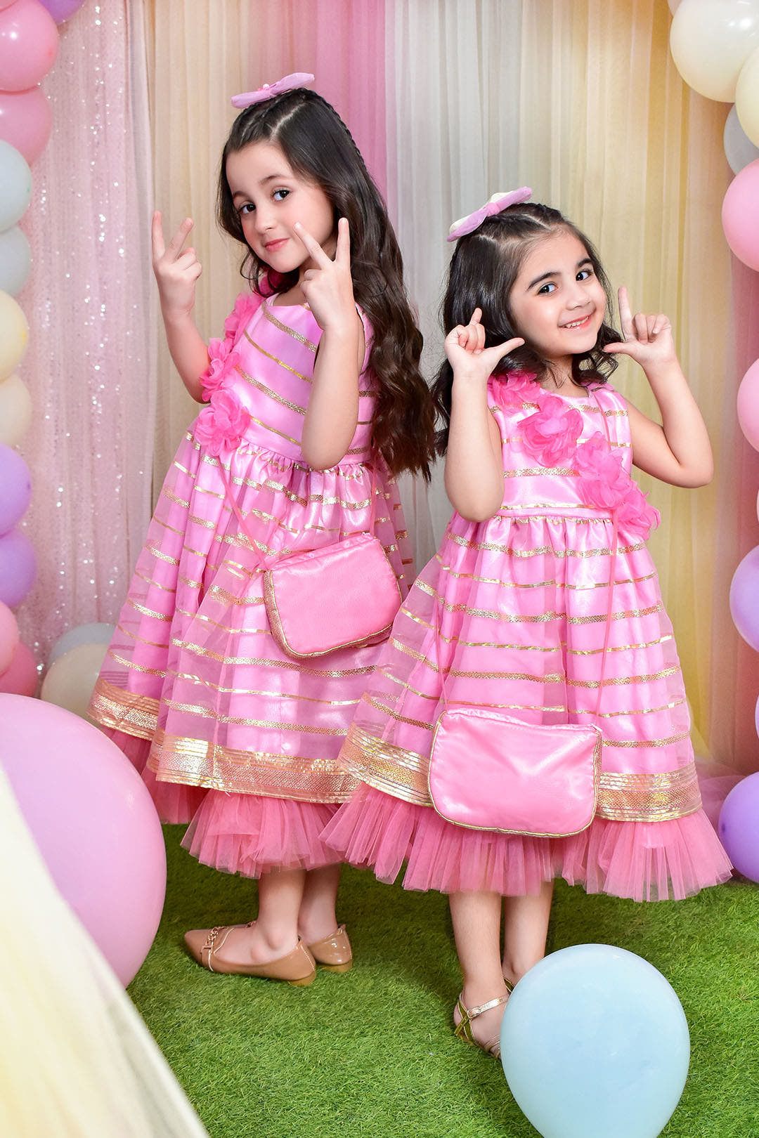 SANA'S organza frock Pakistan party wear