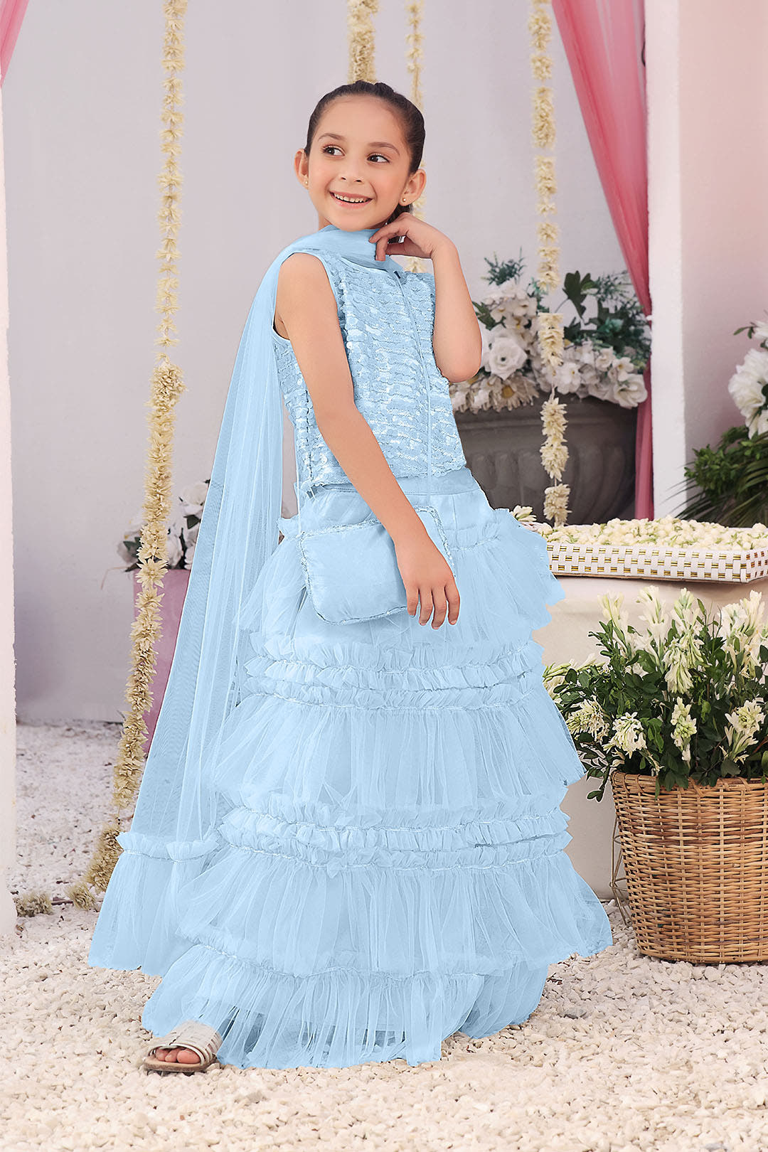 SANA'S sequence net lehenga Pakistan occasion wear