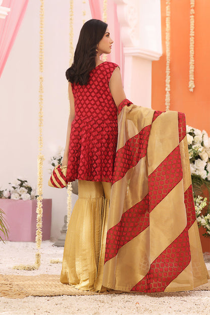 Peplum Style Gharara Suit | TEHWAAR | G123159
