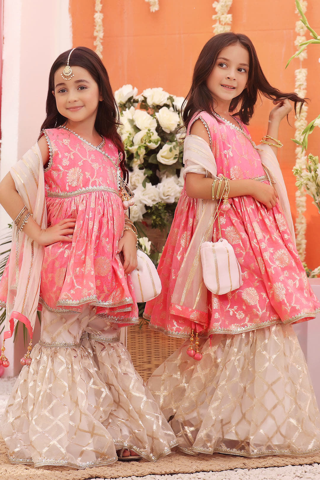 SANA'S cotton gharara suit Pakistan occasion wear