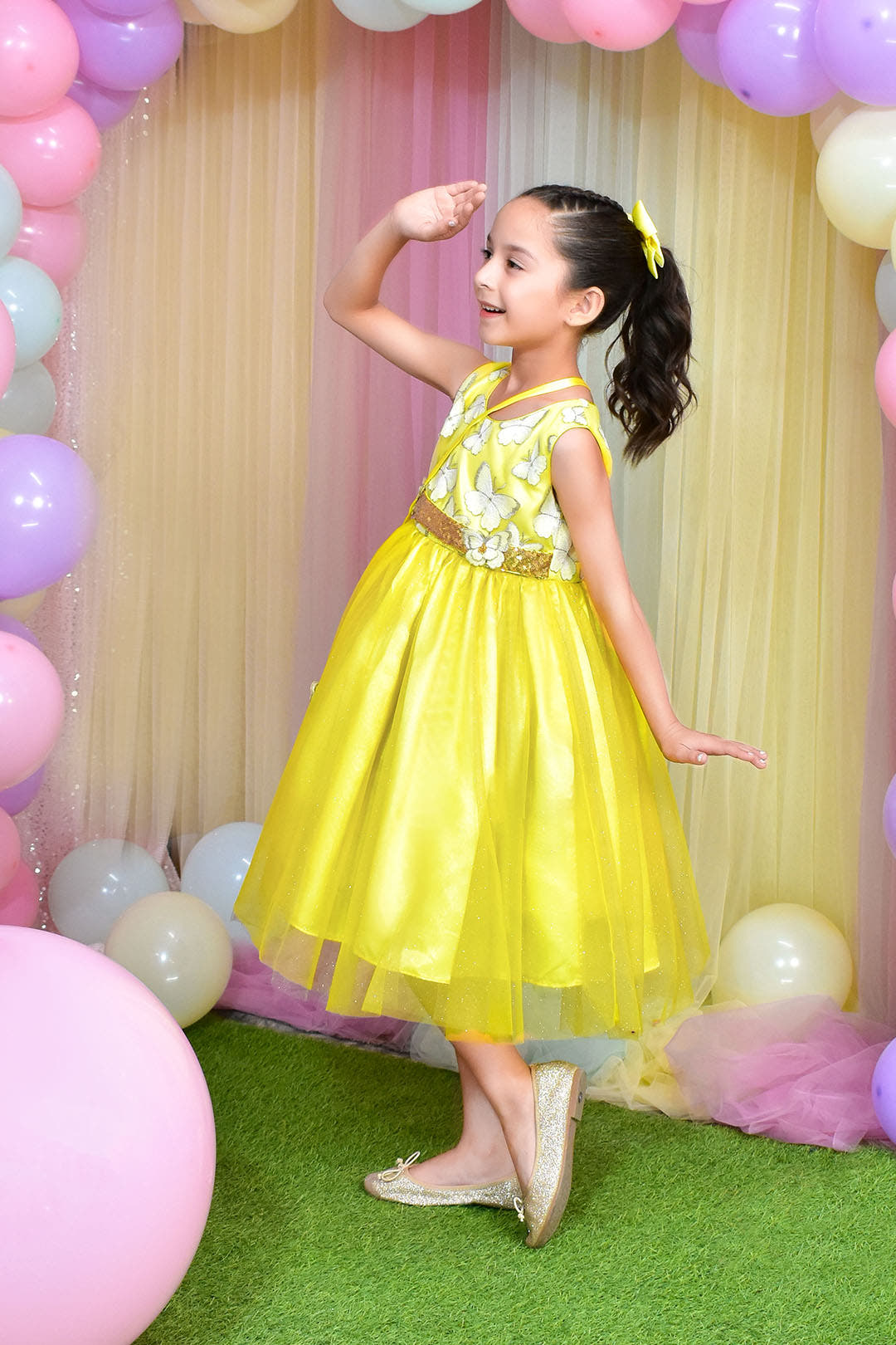 SANA'S net frock Pakistan occasion wear
