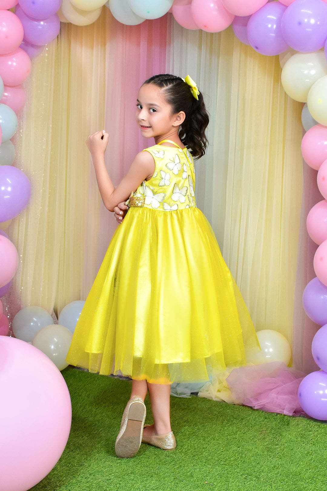 SANA'S net frock Pakistan occasion wear
