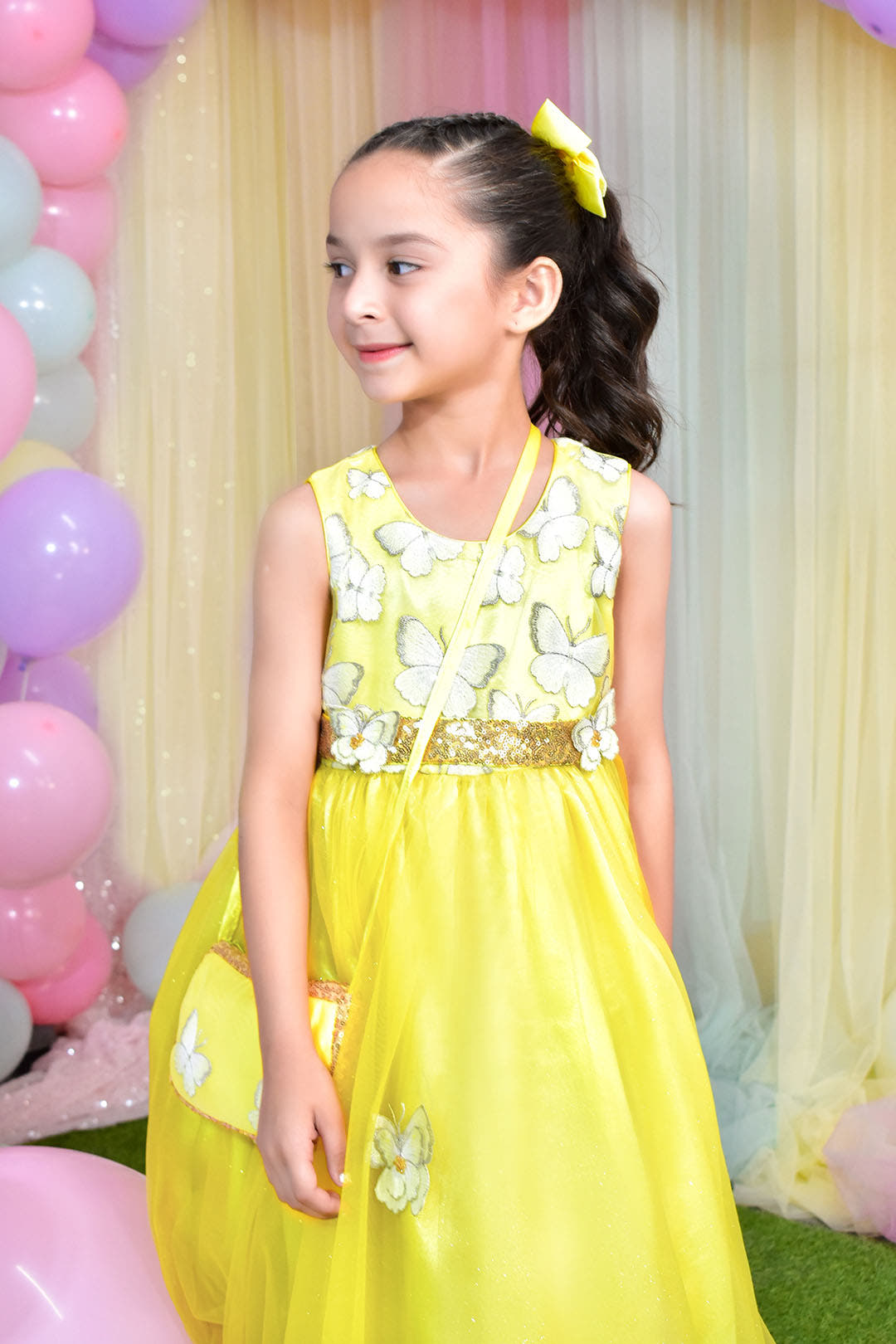 SANA'S net frock Pakistan occasion wear