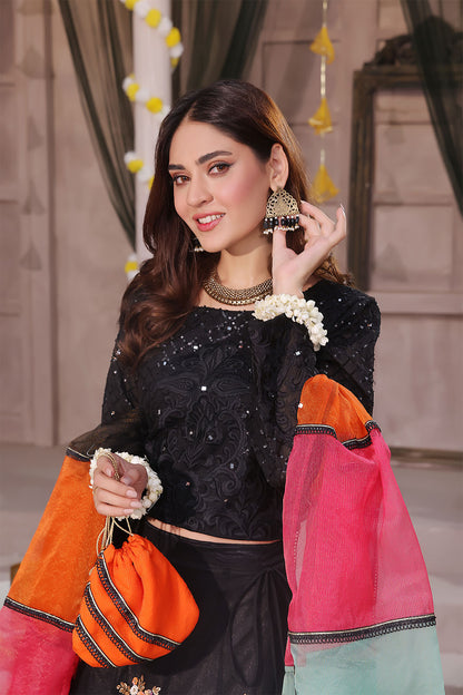 Embroidered Multi Sequins Lehenga Choli | SHENDI | L123194