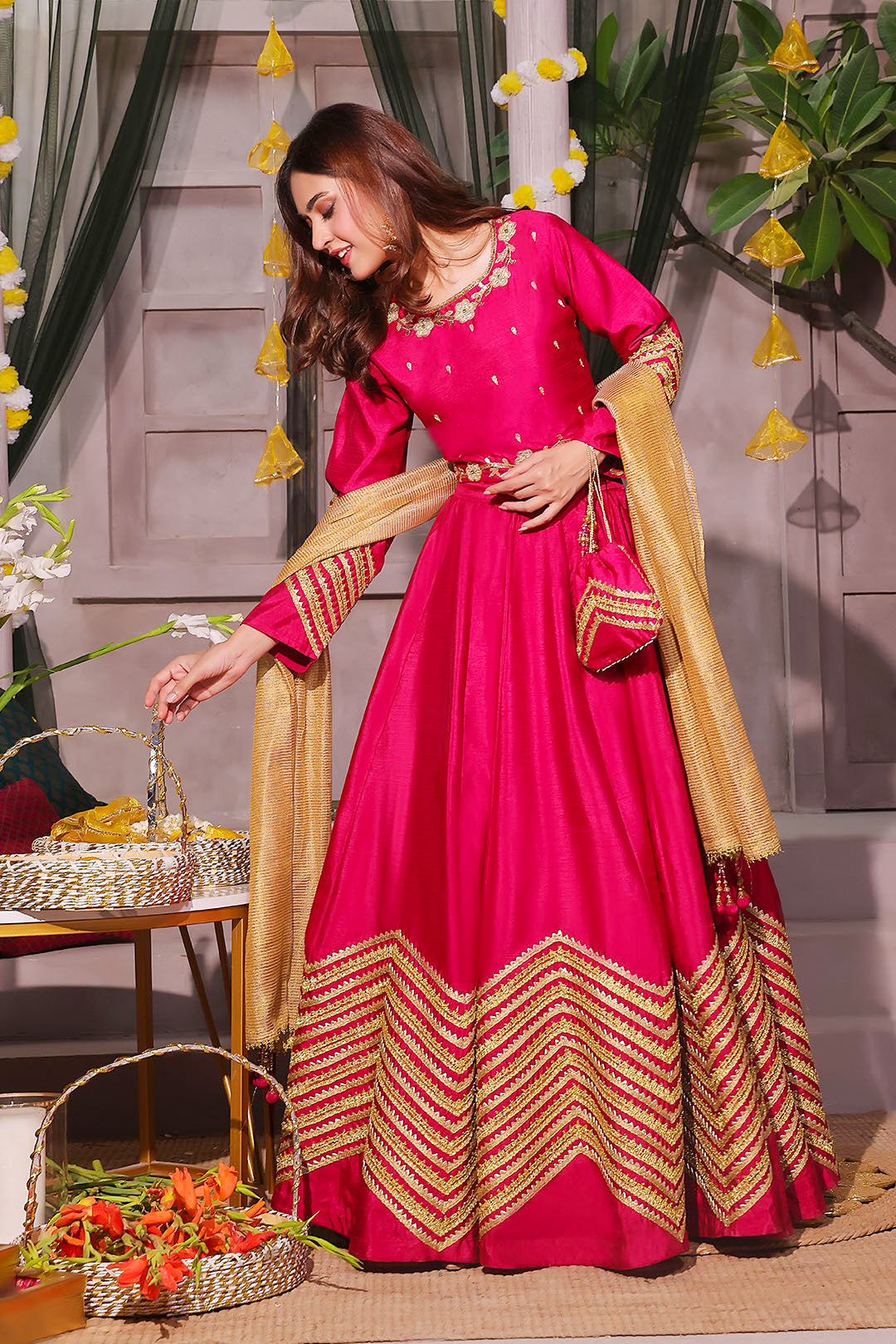 Handwork Embroidered Lehenga Choli | SHENDI | L123195