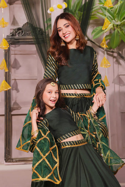 Gotta Embroidered Lehenga Choli | SHENDI | L3193