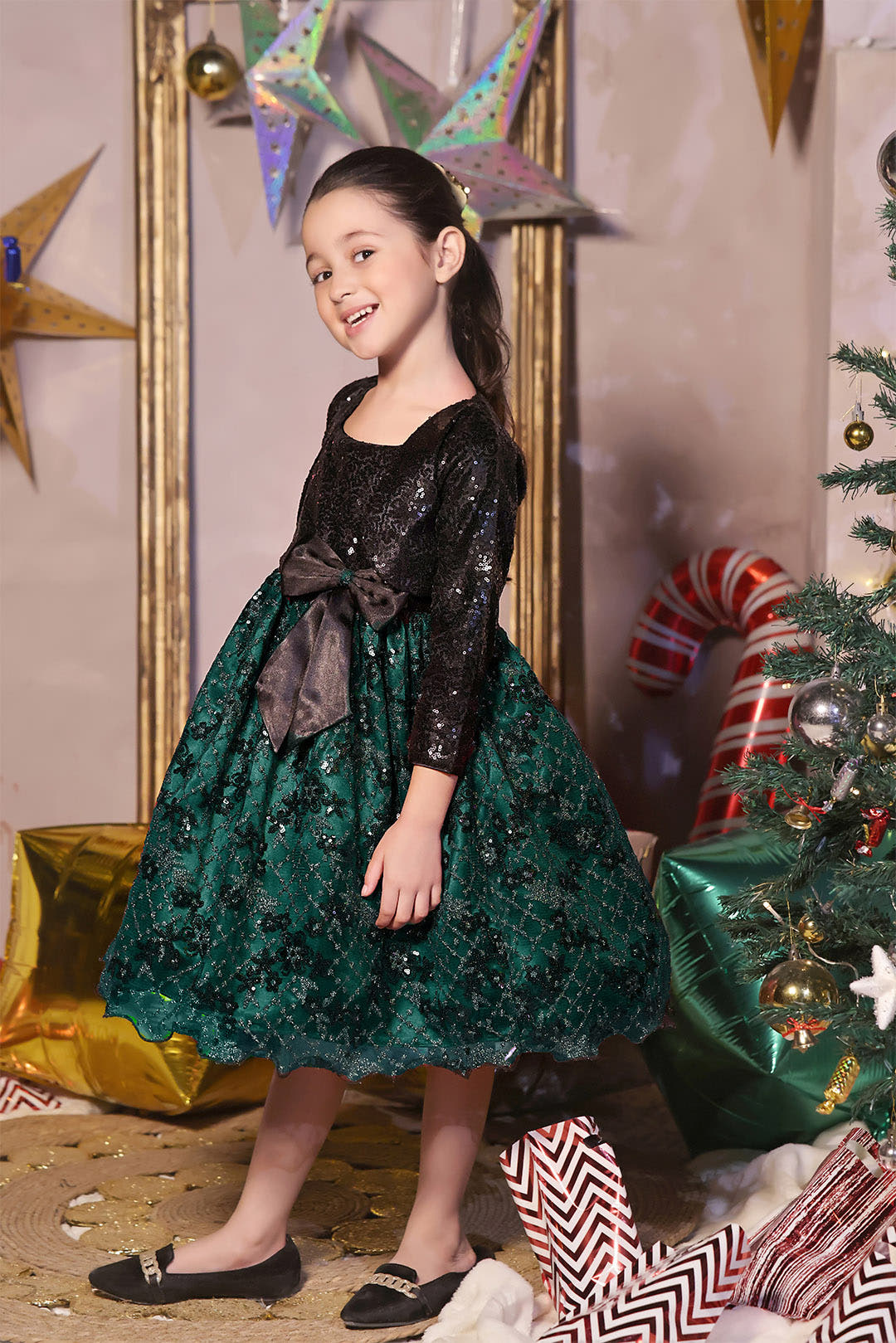 SANA'S net frock Pakistan Eid
