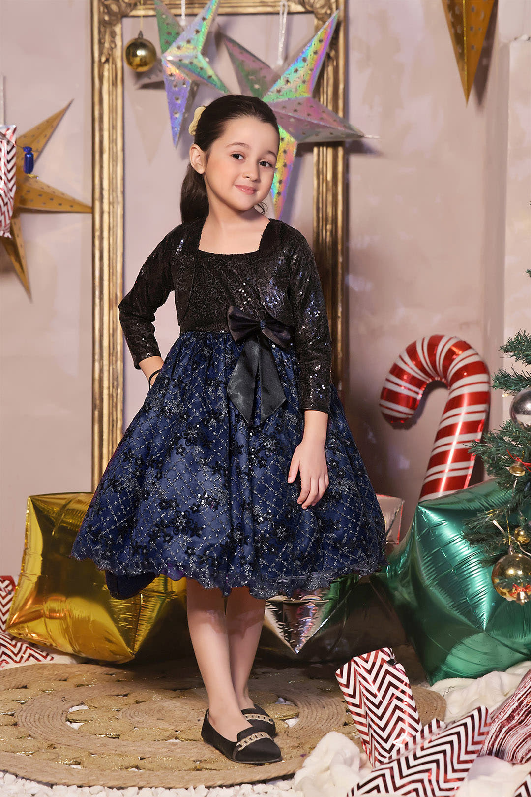 SANA'S net frock Pakistan Eid