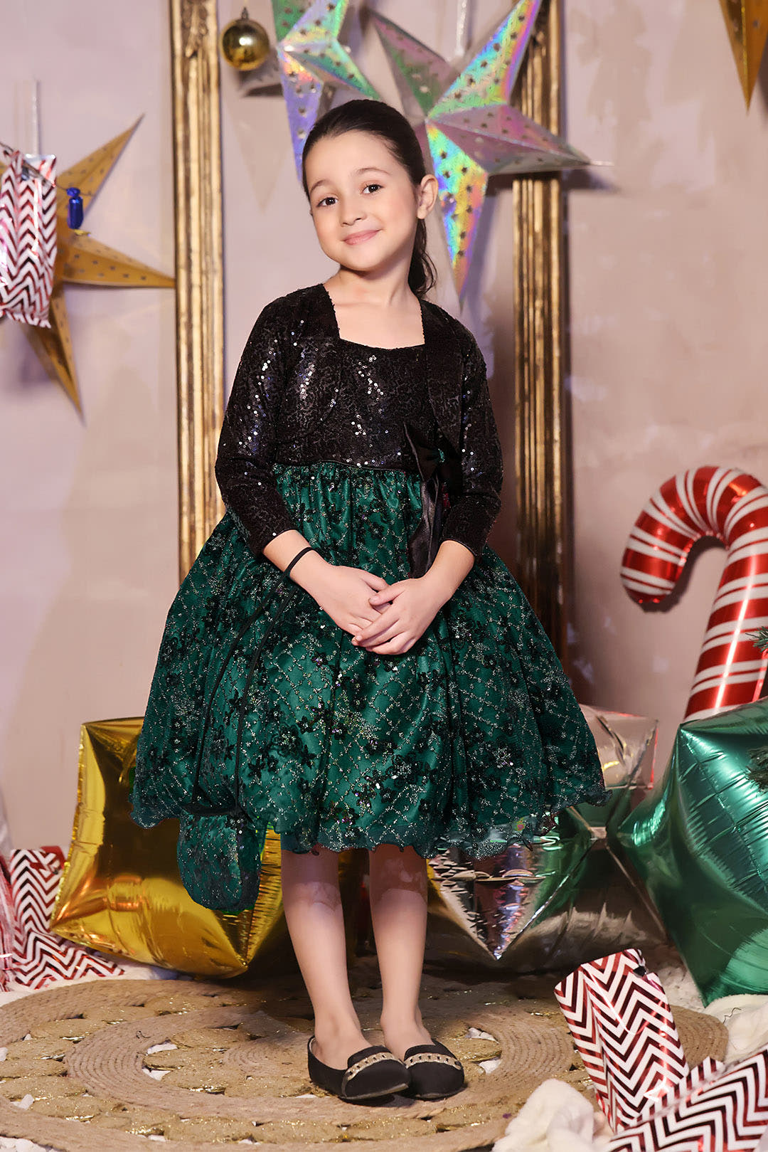 SANA'S net frock Pakistan Eid