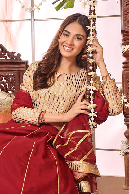 Moonlight & Raw Silk Lehenga Choli | L123200