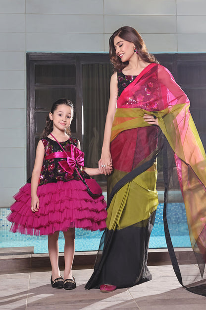 Organza Multi Tone Saree | New Arrivals | SR202348