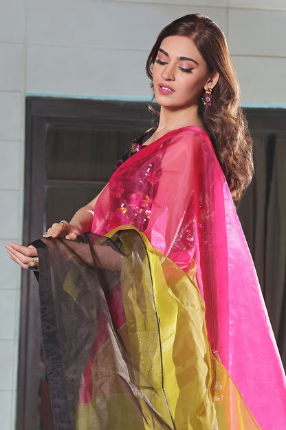 Organza Multi Tone Saree | New Arrivals | SR202348