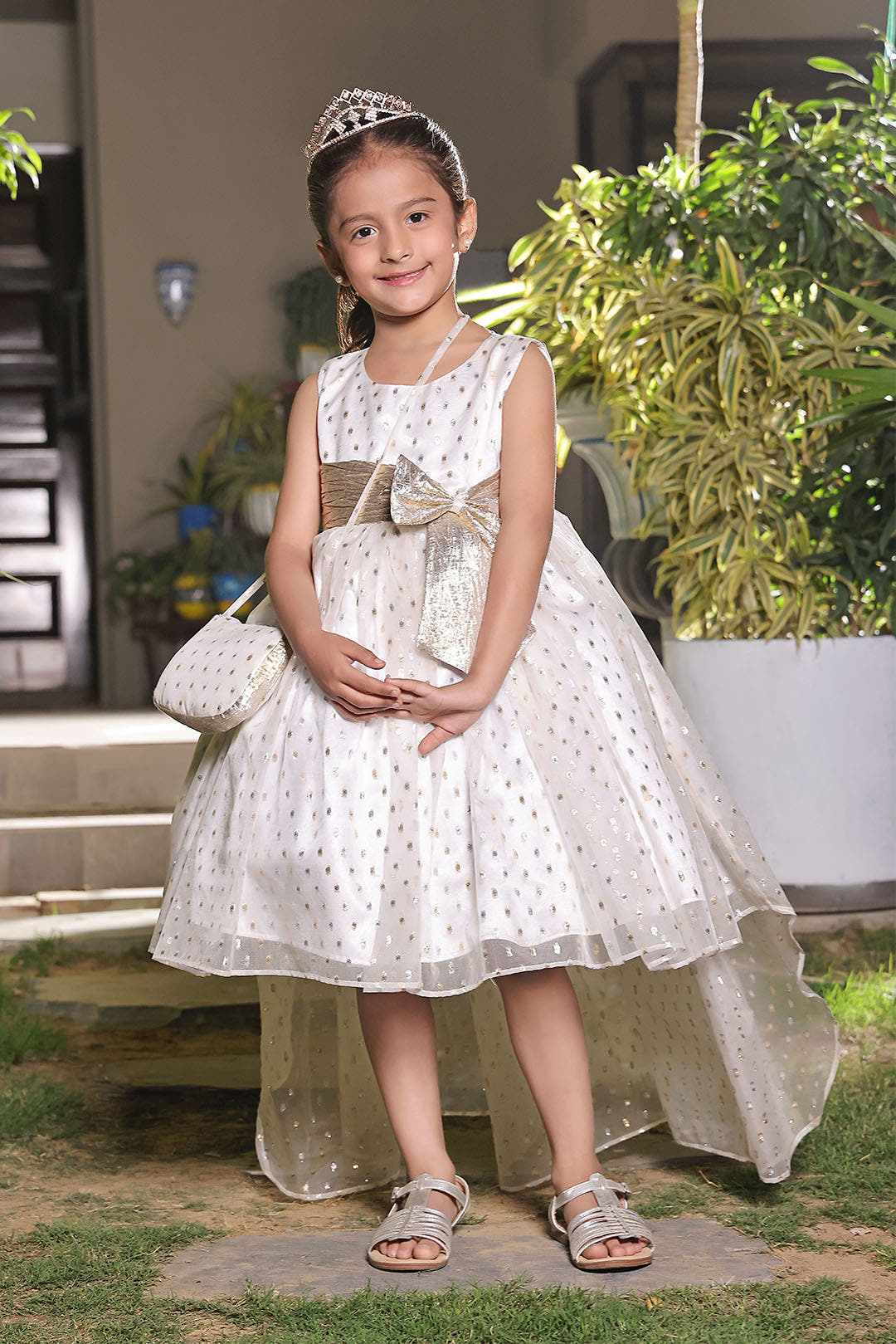 SANA'S organza frock Pakistan Eid