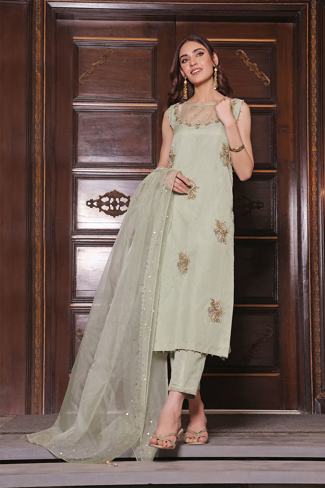 Zardozi Embroidered 3pc Suit | S202370