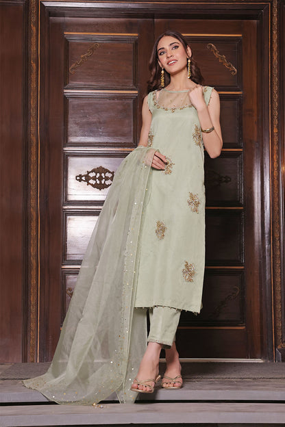 Zardozi Embroidered 3pc Suit | S202370