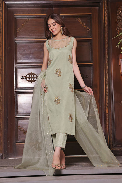 Zardozi Embroidered 3pc Suit | S202370
