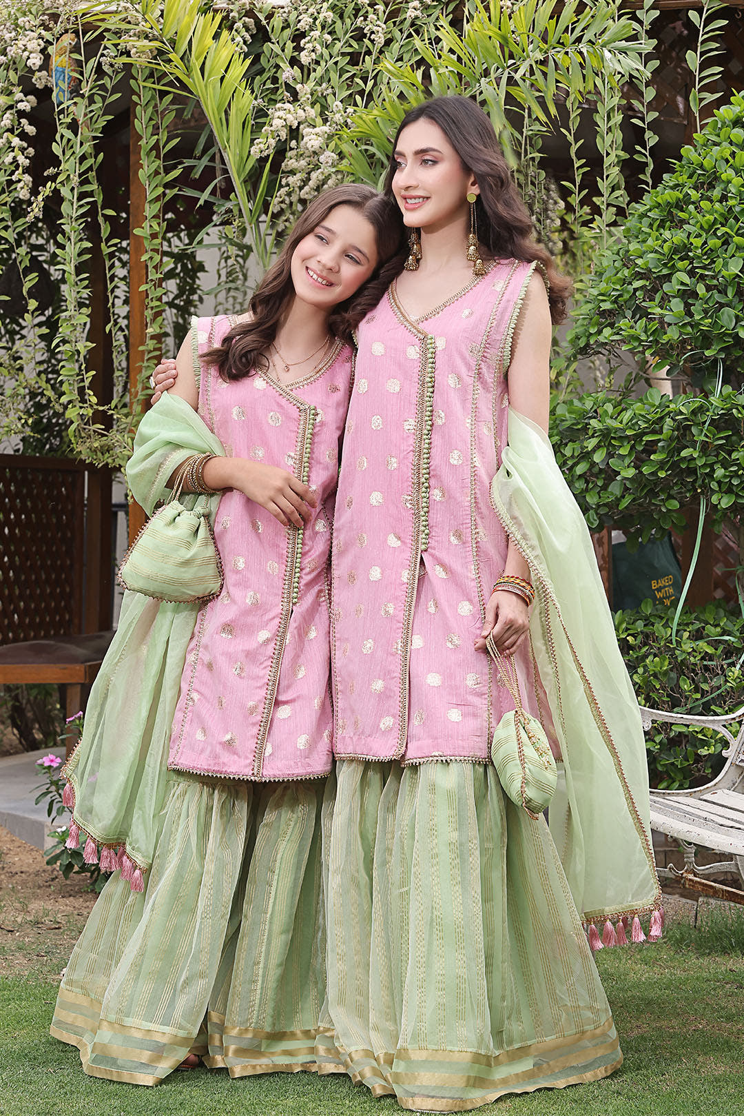 SANA'S gharara suit Pakistan Eid
