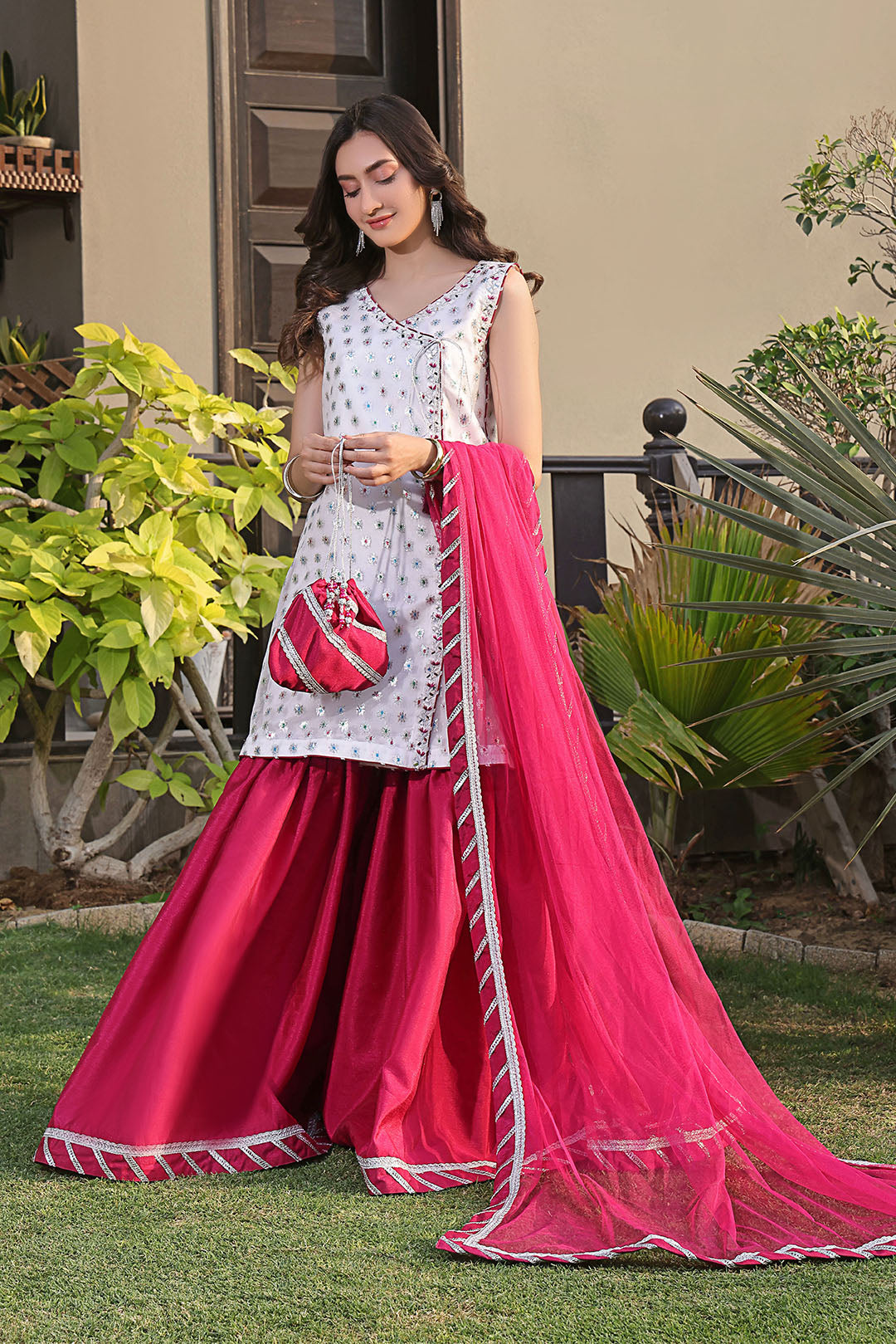 Lorex Organza Gharara Suit | New Arrivals | G123218