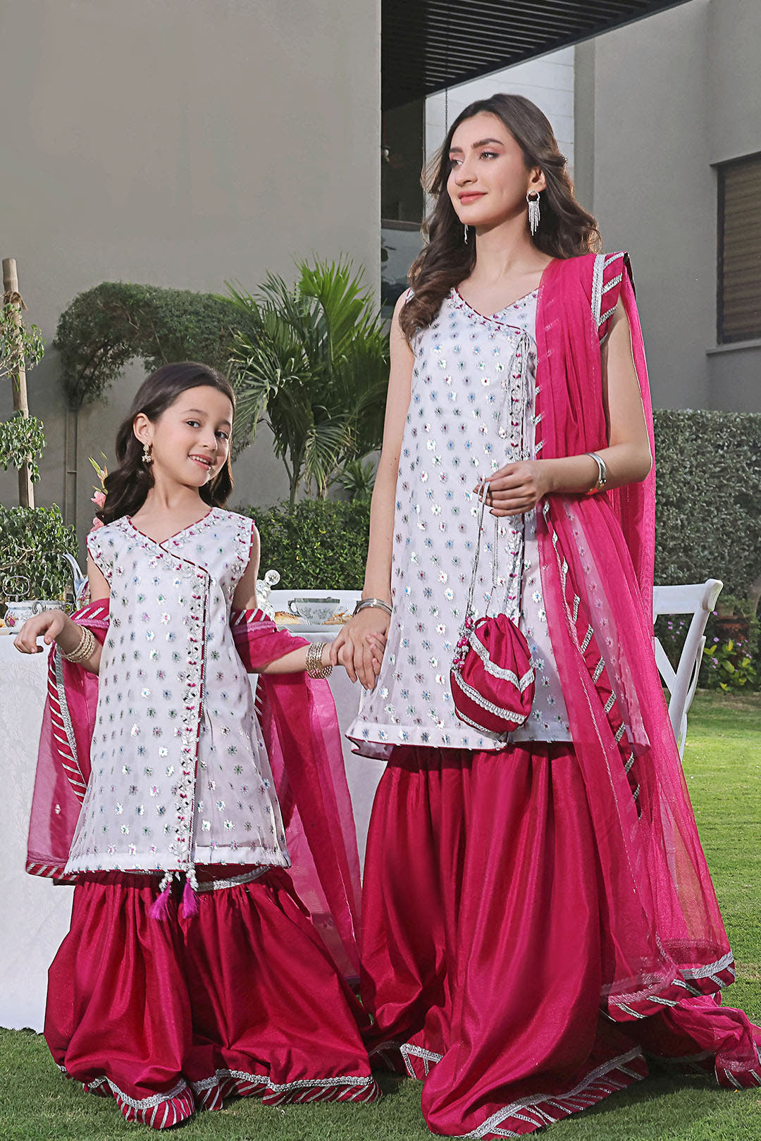 SANA'S organza gharara suit Pakistan occasion wear