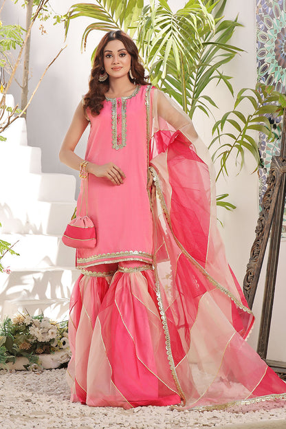 Zari Organza Gharara Suit | New Arrivals | G123225