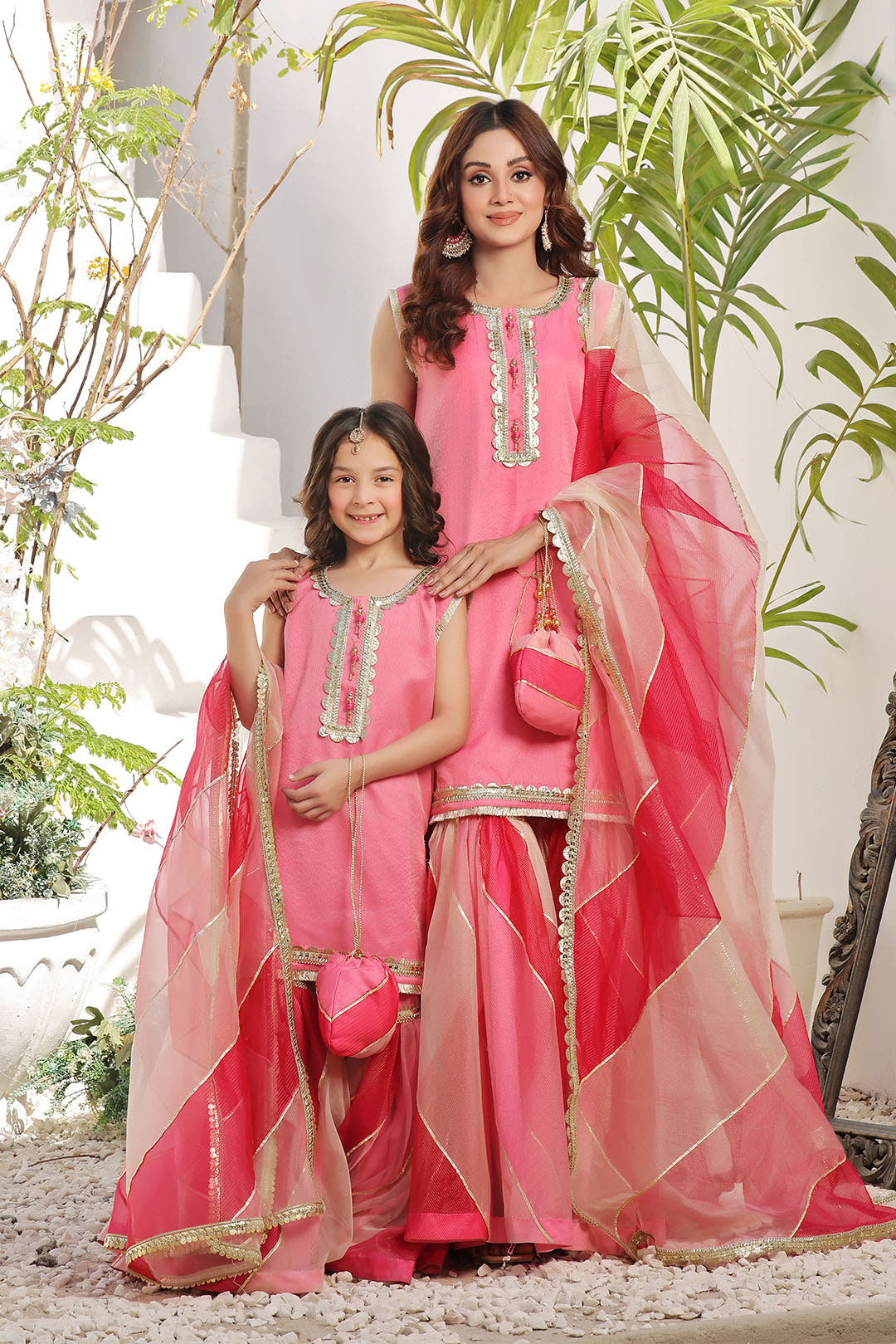 SANA'S zari organza gharara suit Pakistan occasion wear