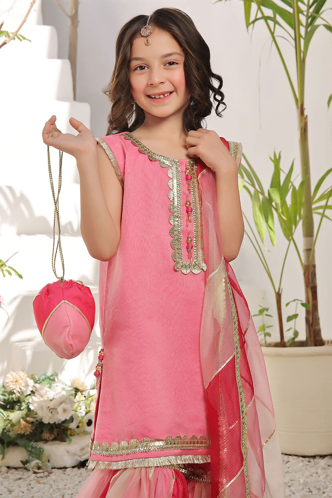 SANA'S zari organza gharara suit Pakistan occasion wear