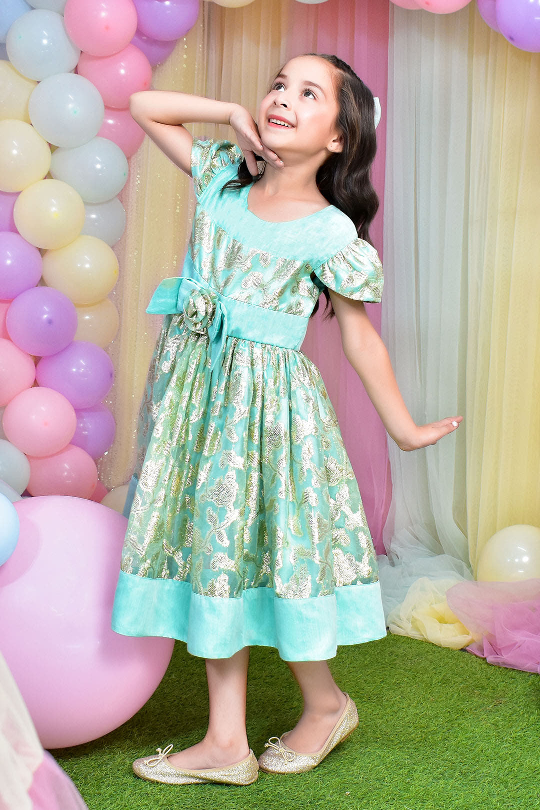 SANA'S cotton frock Pakistan party wear