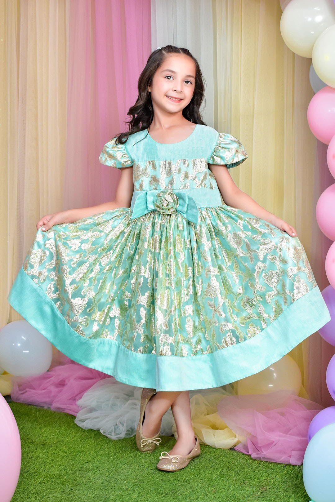 SANA'S cotton frock Pakistan party wear