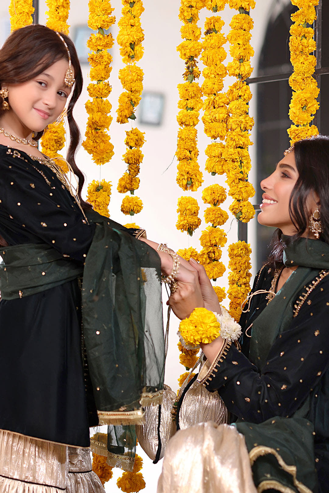 SANA'S red embroidered velvet gharara suit Pakistan occasion wear