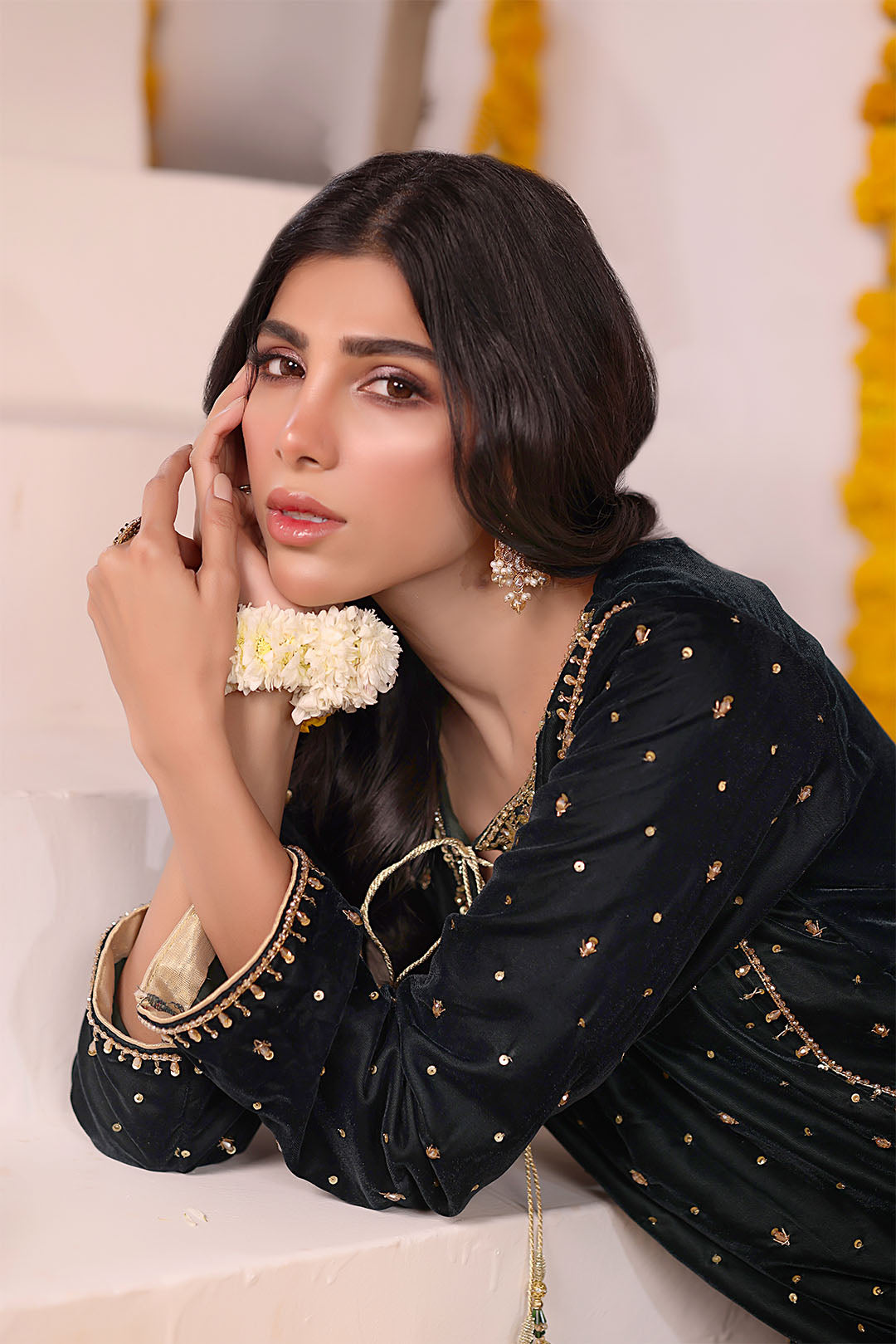 Handwork Embroidered Velvet Gharara Suit | SEHNDI | G123277