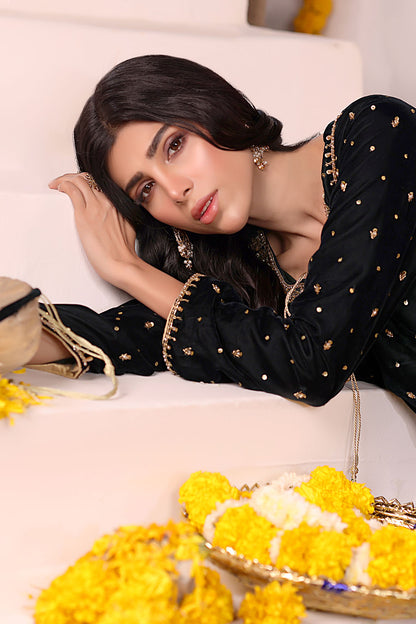 Handwork Embroidered Velvet Gharara Suit | SEHNDI | G123277