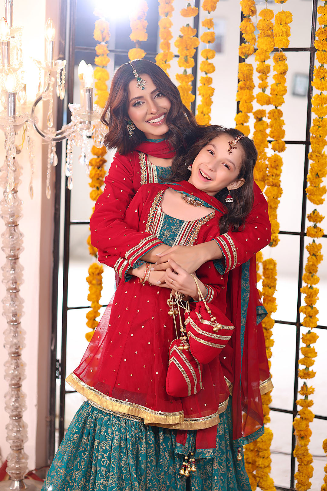 Handwork Embroidered Chiffon Gharara Suit | SHENDI | G123271