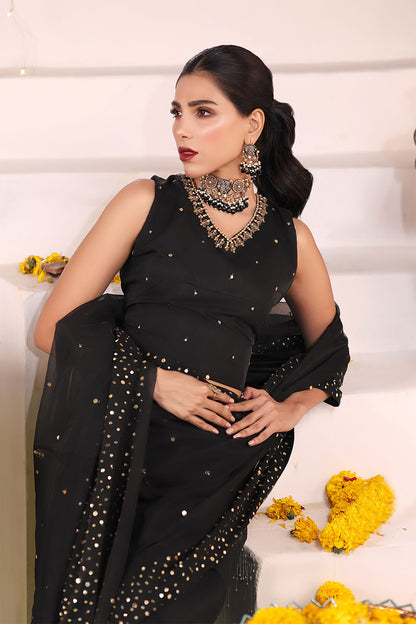 Sequins Work Organza Saree | SHENDI | SR202366