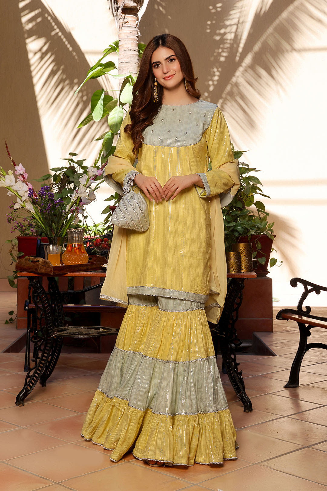 SANA'S ladies gharara Pakistan occasion wear