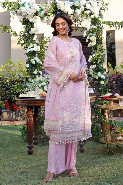 Unstitched Embroidered Khaddi Net Suit | UN-S8003