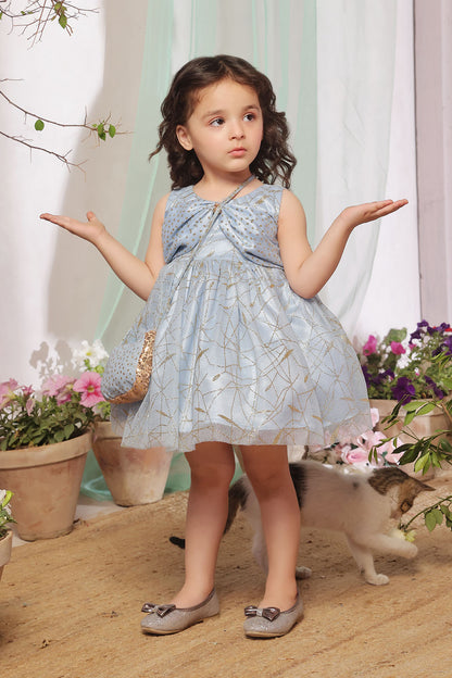 Bow Shoulder Fancy Frock | Eid Edit | F2353
